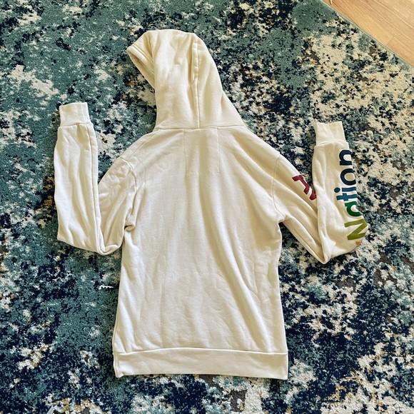 ONHOLDAviator Nation Venice Vtg White Hoodie XS - Picture 11 of 11
